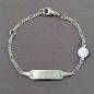 Preview: Baby-Armband-Taufuhr-Weißgold